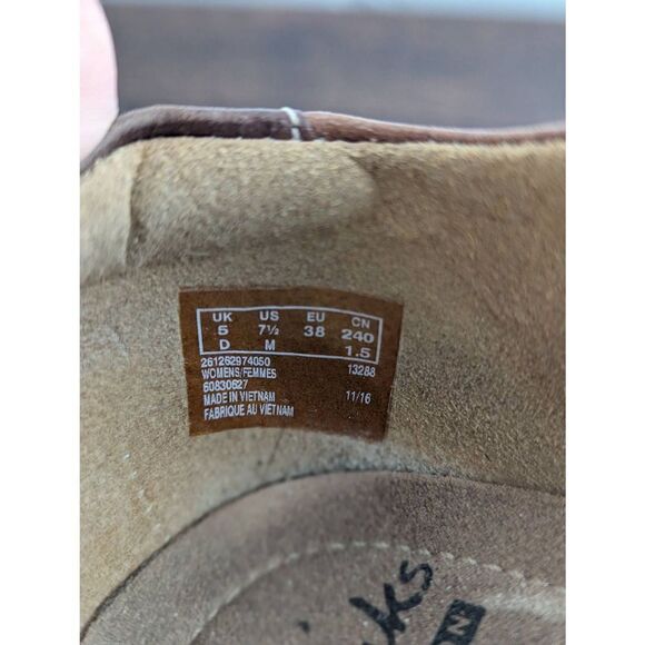 Clarks Soft Cushion Ankle Strap D'Orsay Leather Close-Toed Sandals - Size 7.5 - Picture 9 of 10